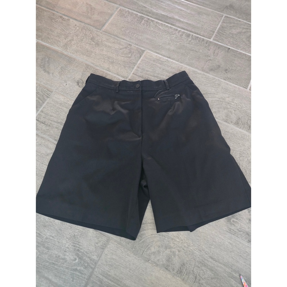 Tail Golf Shorts‎ High Waist Pockets Black Bermuda Pleat Size 10